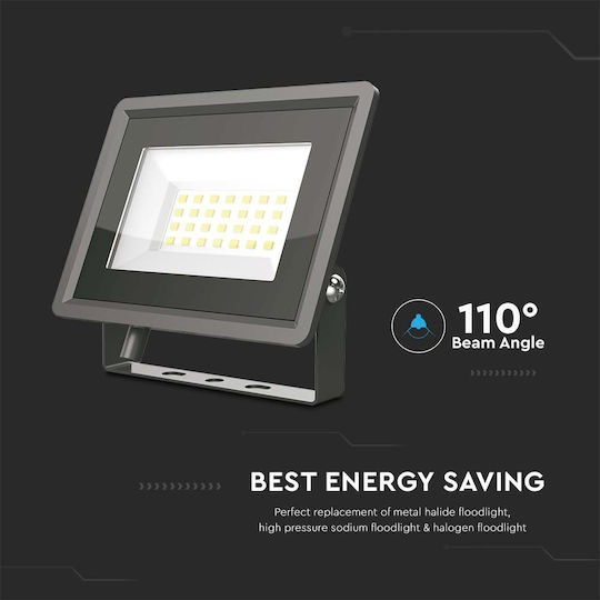 V-TAC Waterproof LED Floodlight 20W Natural White 4000K IP65