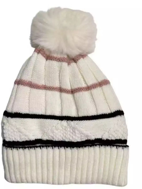 Verde Beanie Cap White