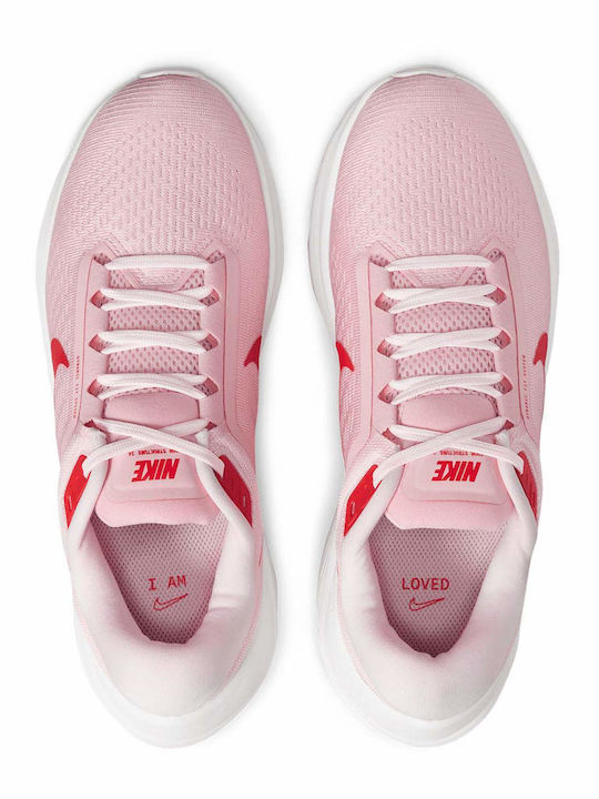 Nike Air Zoom Structure 24 Γυναικεία Αθλητικά Παπούτσια Running Medium Soft Pink / Summit White / Pearl Pink / Light Crimson