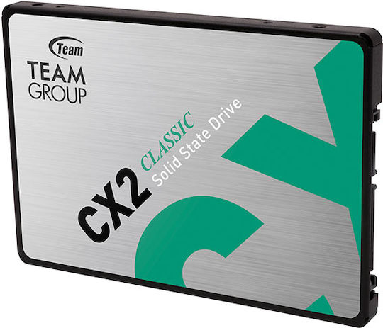 TeamGroup CX2 SSD 2TB τύπου 2.5'' με σύνδεση SATA III T253X6002T0C101