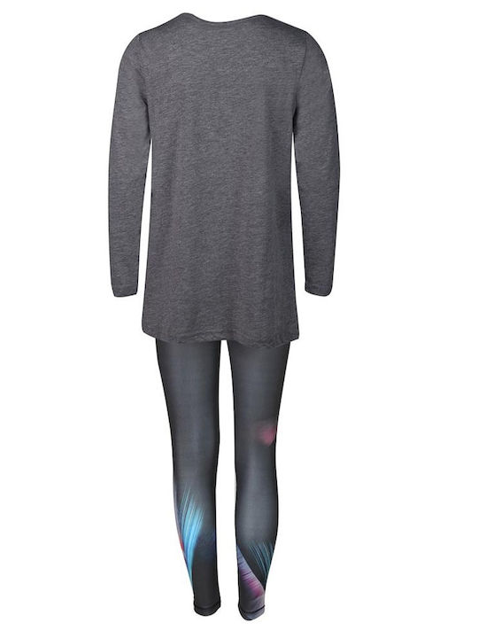 BodyTalk Kinder Set mit Leggings Winter 2Stück Gray