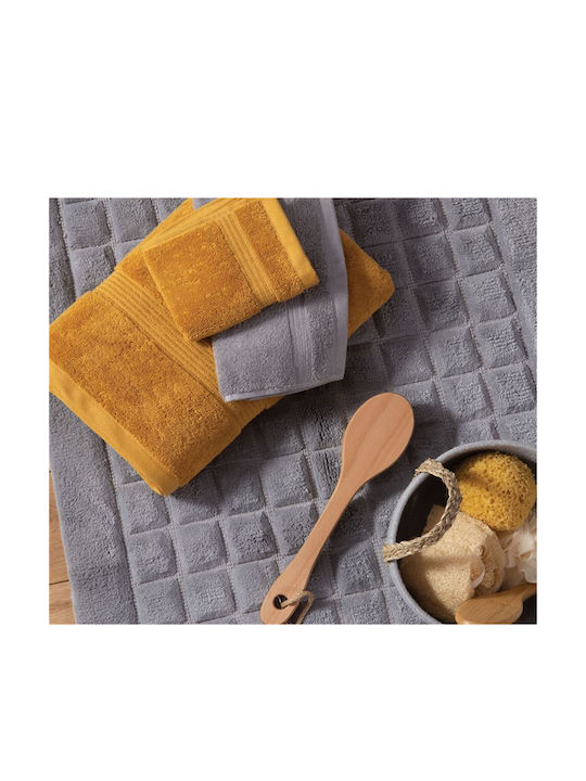 Nef-Nef Homeware 3-tlg. Set Badetücher Aegean Light Grey Gewicht 705gr/m²