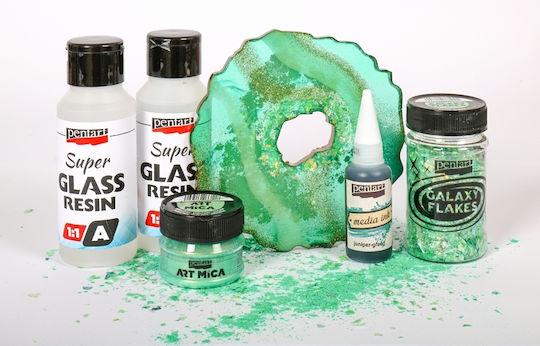 Pentart Super Glass Ρητίνη Δύο Συστατικών UV Resistant 80ml