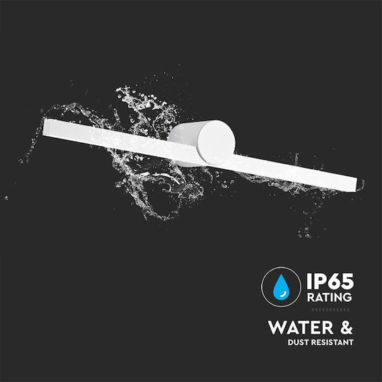 V-TAC Wandmontierte Außenleuchte LED IP65 10W mit Warmweiß Licht 61x10x7.5εκ.