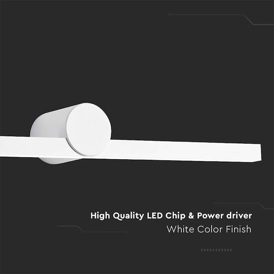 V-TAC Wandmontierte Außenleuchte LED IP65 10W mit Warmweiß Licht 61x10x7.5εκ.