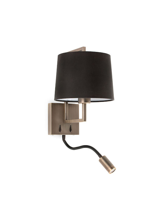 Faro Barcelona Lamp Wall Gold 19x28cm Faro Barcelona Lamp Wall Gold 19x28cm