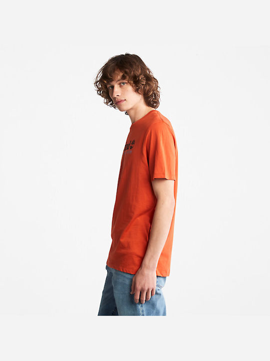 Timberland Men's Short Sleeve T-shirt Orange