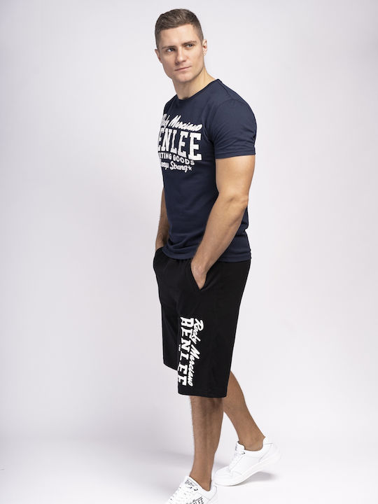 Retro T-shirt Navy Μπλε