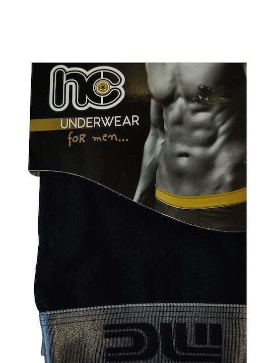 Nina Club 411 Herren Boxershorts Black / Anthracite Metallic 1Packung