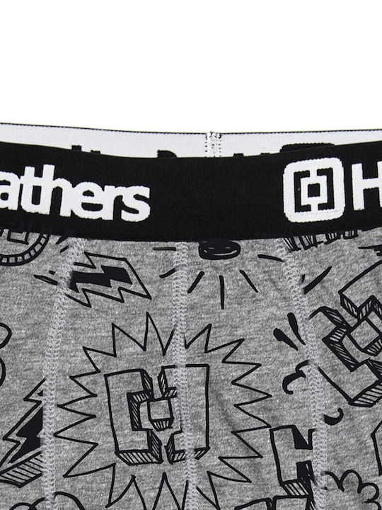 Horsefeathers Sidney Herren Boxershorts Gray mit Mustern 1Packung