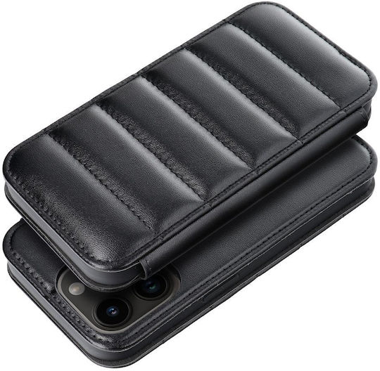 Puffer Book Δερματίνης Μαύρο (Redmi Note 11 / 11S 4G)