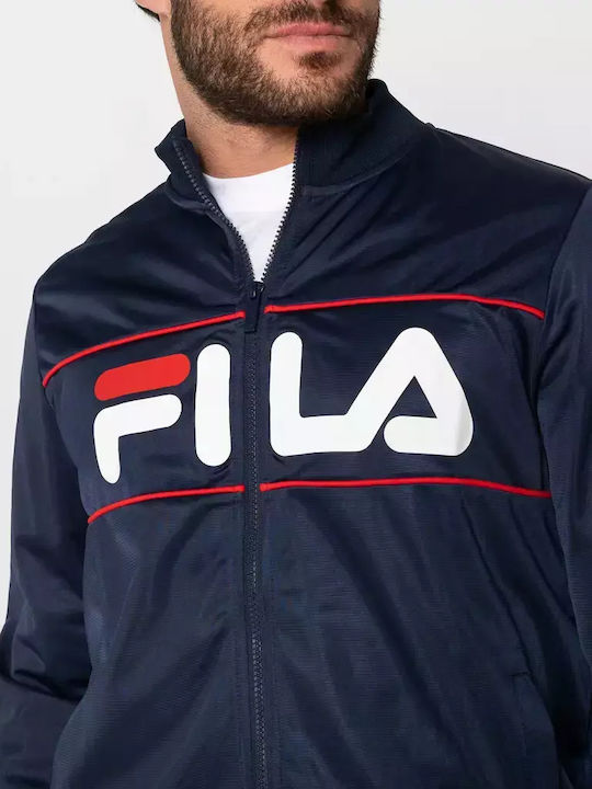 Jaylen Tracksuit Glossy with Elastic Navy Blue