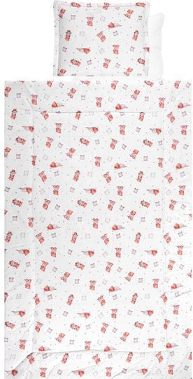Lorelli Baby Crib Bedding Set Bear 4pcs Beige