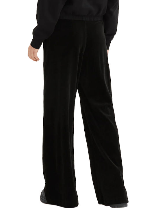 Tom Tailor Women's Wide Sweatpants Black Velvet