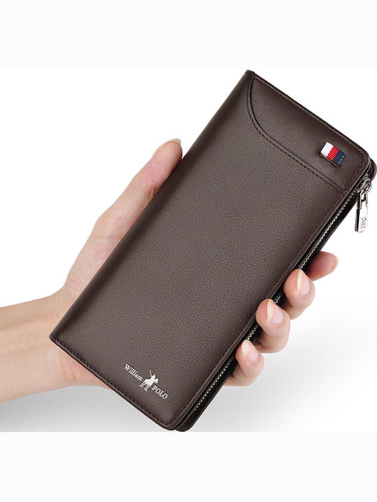 Leather Men's Wallet Classic Brown