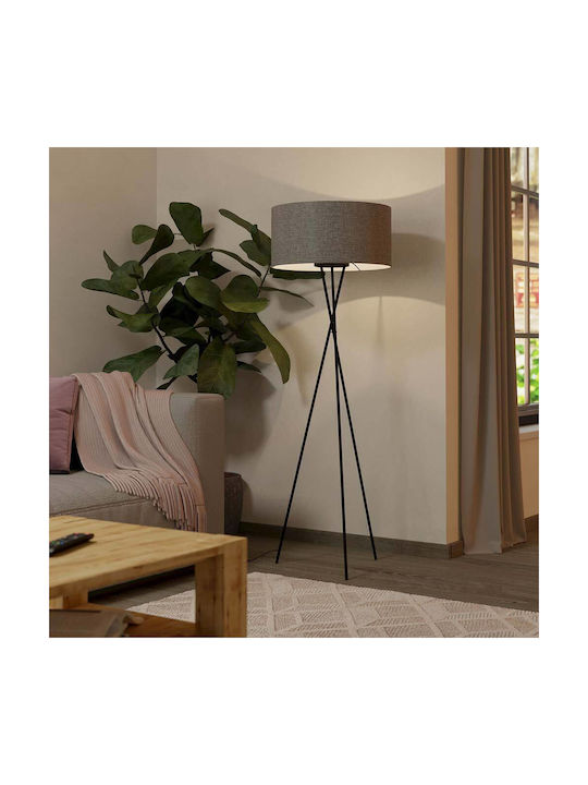 Eglo Floor Lamp H151xW51cm. with Socket for Bulb E27 Gray