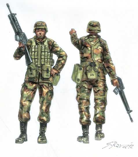 Italeri Φιγούρα Μοντελισμού U.S. Infantry 90s σε Κλίμακα 1:72