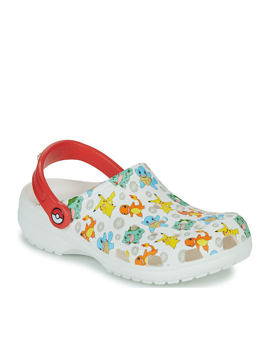 Pokemon Children's Anatomical Beach Shoes White