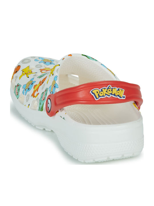 Pokemon Children's Anatomical Beach Shoes White