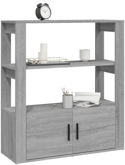 Bibliothek Grau Sonoma 80x30x90cm