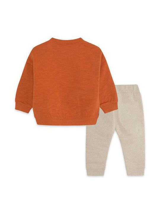 Tuc Tuc Kids Sweatpants Set Orange 2pcs