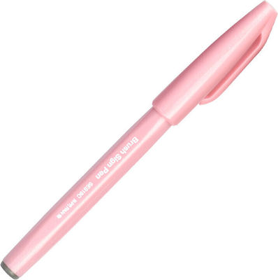 Pentel Brush Sign Pen Μαρκαδόρος Σχεδίου Pale Pink