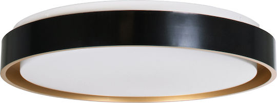 GloboStar Barchetta Deckenleuchte 48cm Schwarz mit Integrierter LED und Fernbedienung