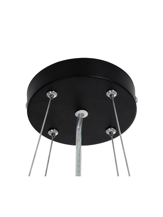GloboStar Barchetta Deckenleuchte 48cm Schwarz mit Integrierter LED und Fernbedienung