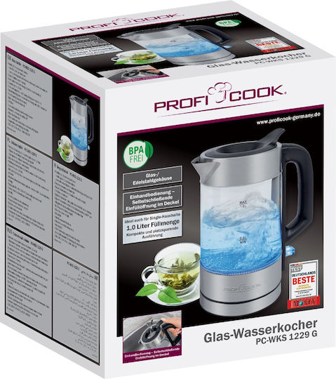 Profi Cook PC-WKS 1229 G Електрическа Кана 1л 1600W Сребриста