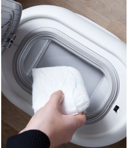 Shnuggle Touch Nappy Diaper Disposal Bin White