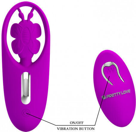 Pretty Love Dancing Butterfly Mini Κλειτοριδικός Δονητής με Απομακρυσμένο Έλεγχο Panty Stimulator with Remote Control 10.8cm Pink