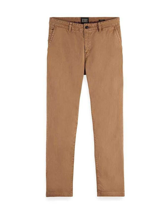 Stuart Παντελόνι Chino Ελαστικό Καφέ
