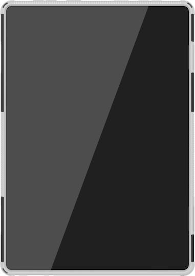 Back Cover Textură Anvelopă Durabilă Albă (Lenovo Tab M10 10,1")