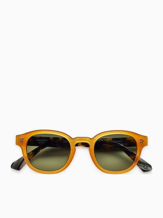 Etnia Barcelona Pala Sunglasses Brown with Acetate Frame & Green Lens