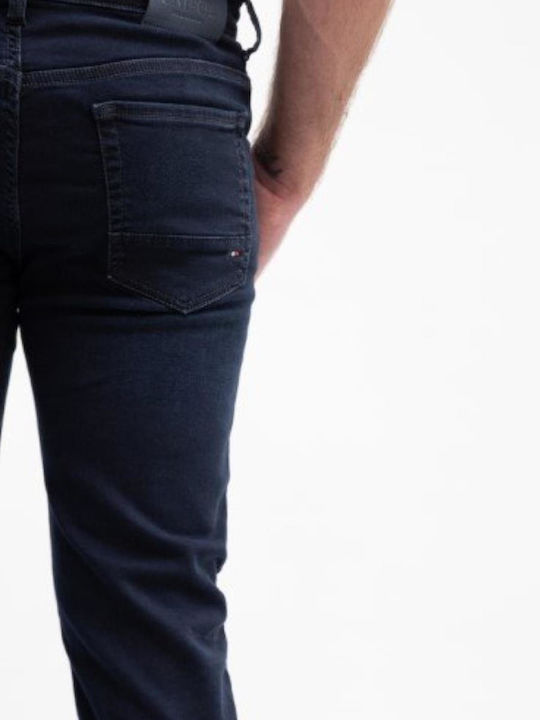 Men's Jeans Pants Elastic with Regular Fit Navy Blue