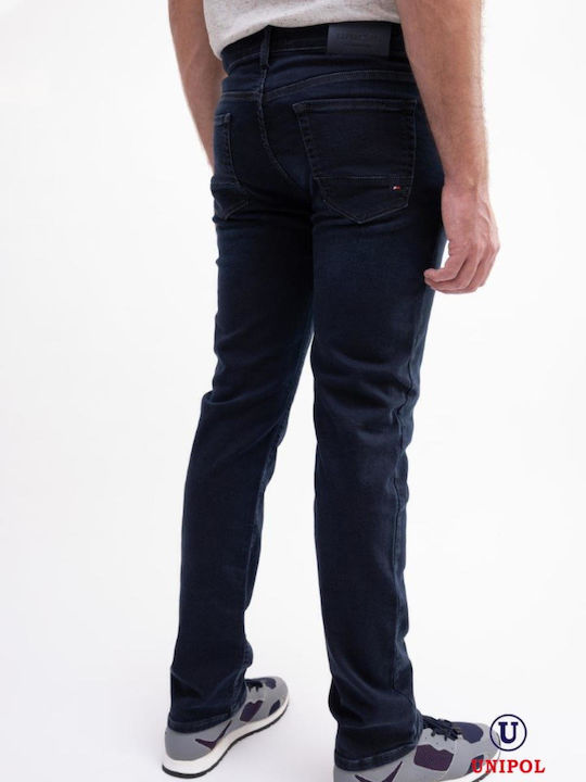 Men's Jeans Pants Elastic with Regular Fit Navy Blue