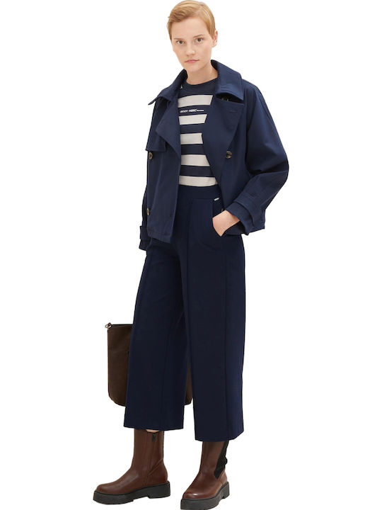 Damen Stoff Hose Marineblau