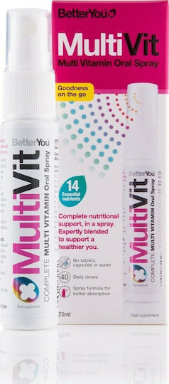 BetterYou Multi Vit Πολυβιταμίνη για Ενέργεια & Ενίσχυση του Ανοσοποιητικού 25ml