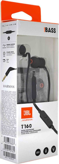 JBL Tune 160 In-ear Handsfree Headphones with Connector 3.5mm Black