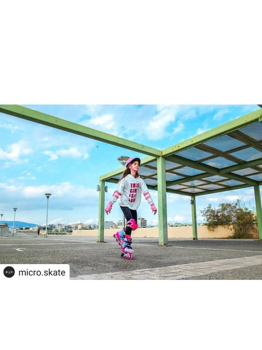 Micro Le Inline Αυξομειούμενα Rollers Ροζ Παιδικά