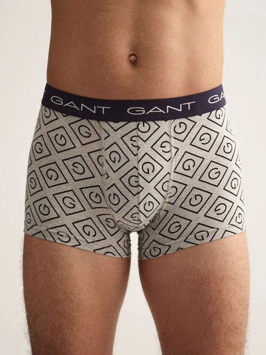 Gant Ανδρικά Μποξεράκια Πολύχρωμα 3Pack