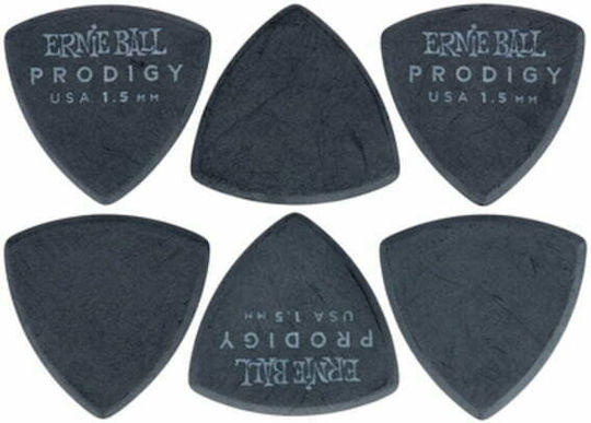 Ernie Ball Picks Guitar Black Large Shield Prodigy Picks Thickness 1.5mm Set 6pcs
