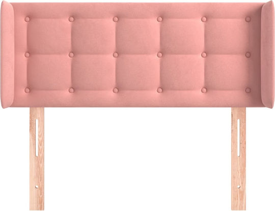 vidaXL Fabric Bed Headboard Pink 103x88cm