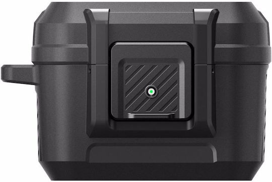 Spigen Lock Fit Silicone Case with Hook in Black for Apple AirPods Pro 2