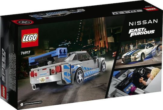 LEGO Speed Champions 2 Fast 2 Furious Nissan Skyline GT-R (R34) για 9+ Ετών