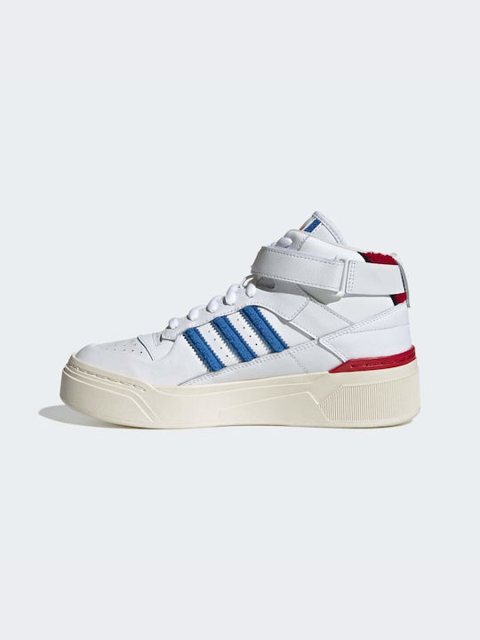 Forum Bonega Flatforms Sneakers Cloud White / Bright Royal / Better Scarlet