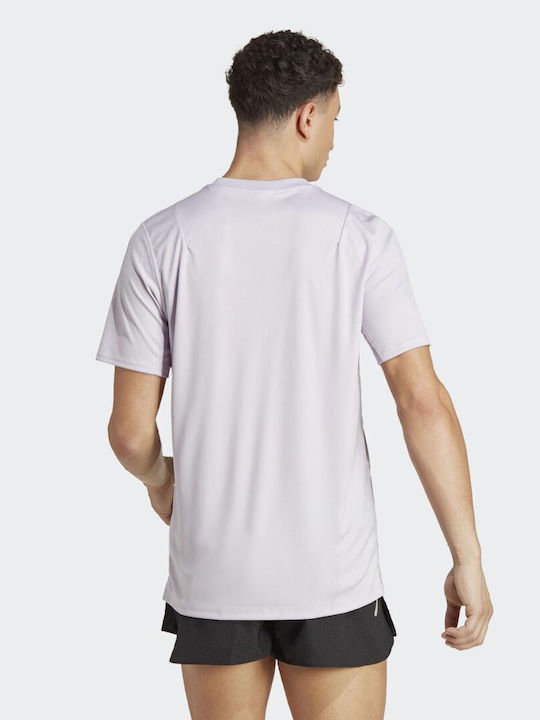 Adidas x Parley Αθλητικό Ανδρικό T-shirt Silver Dawn με Λογότυπο