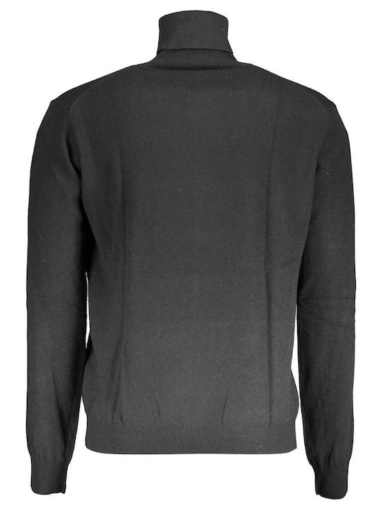 La Martina Men's Long Sleeve Sweater Turtleneck Black