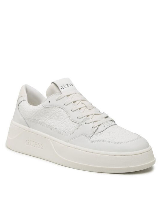 Guess Ciano Flatforms Sneakers Weiß