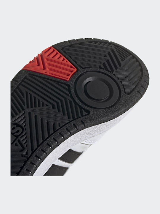 Hoops 3.0 CF Incaltaminte Sport Copii Baschet Cu Închidere Hoop & Loop Albă